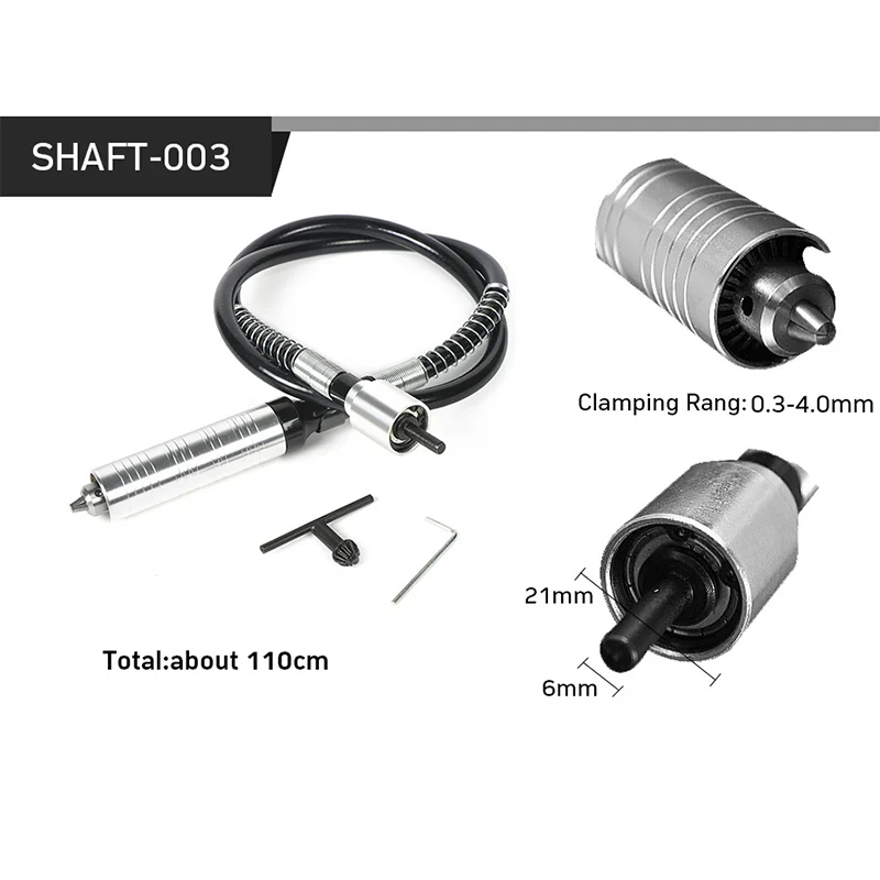 Eje Flexible para amoladora, cable de extensión de taladro, herramienta rotativa Dremel, mango de brocas, suave