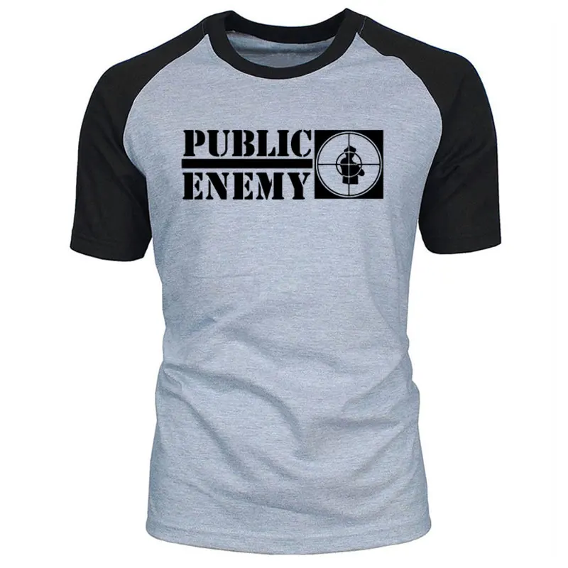 2019 New Public Enemy Rock Music Men's T-Shirt T Shirt Men Short Sleeve O Neck Cotton Casual Top Tee Loose Size