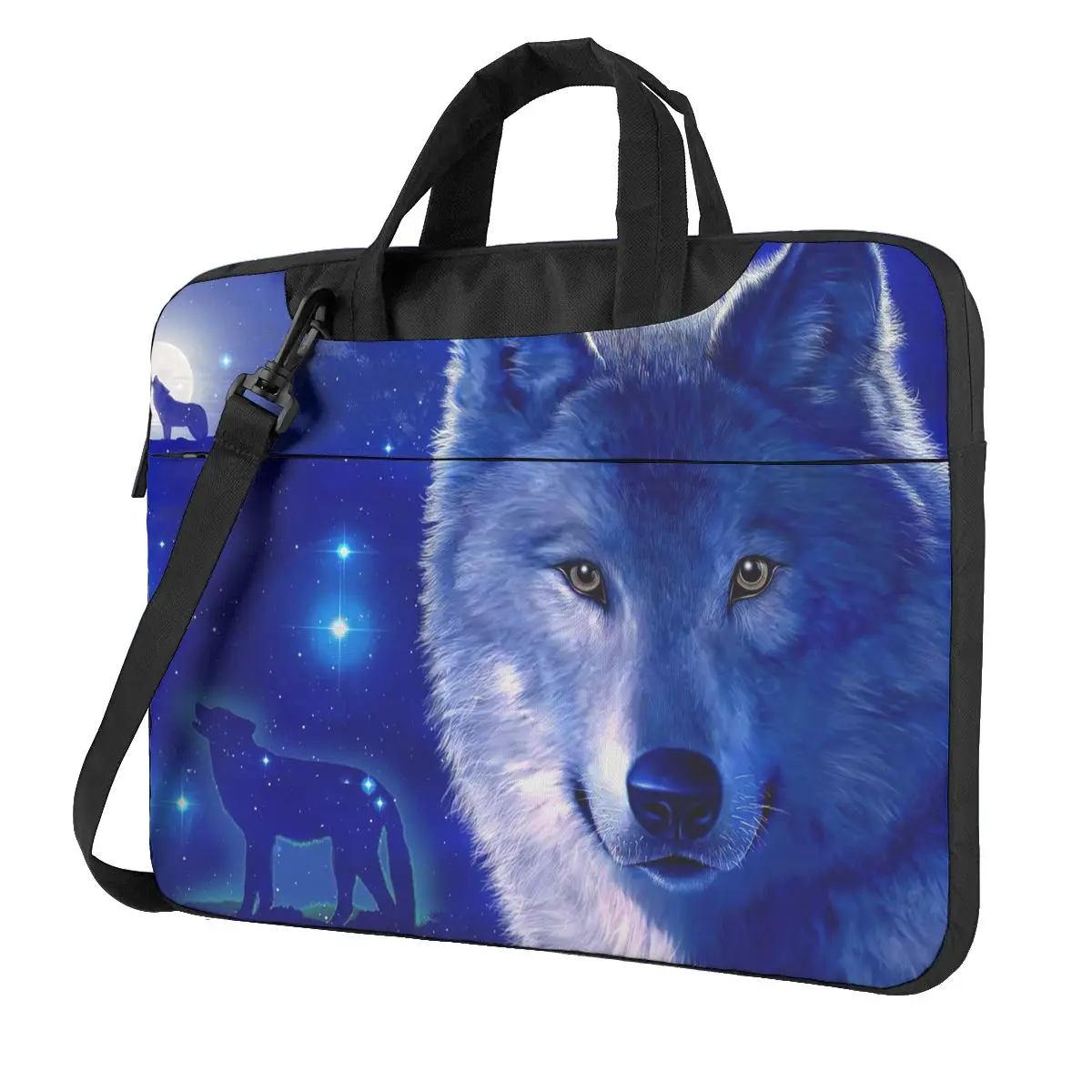 

Animal - Wolf Laptop Bag Case Protective Vintage Computer Bag Bicycle Crossbody Laptop Pouch