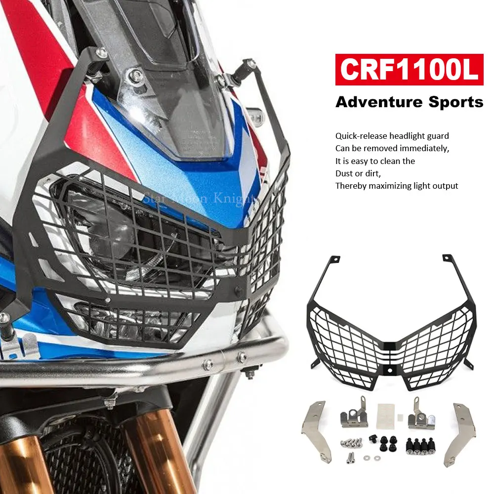 Headlight Head Light Guard Protector Cover Protection Grill For Honda Africa Twin CRF1100L CRF 1100 Adventure Sports Accessories