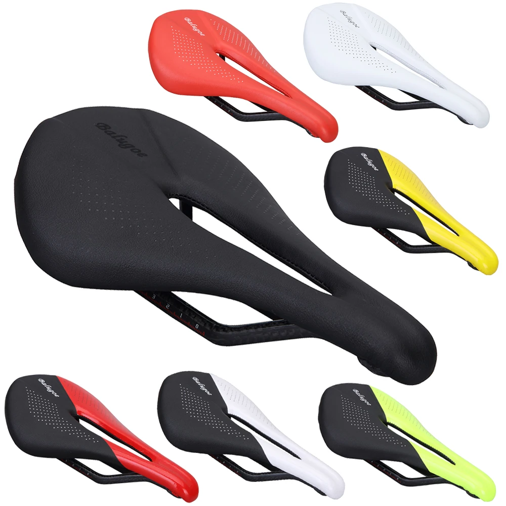 BALUGOE Carbon Fiber Saddle Road Bike saddle Lightweight Seat Cycling Parts Bike Saddle 150-155g carbon saddle