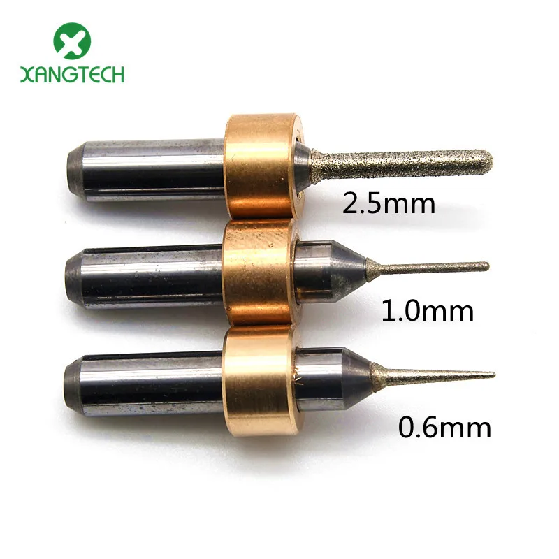 

XANGTECH Dental Imes Icore 350i Milling Bur Shank 6mm Cutting Edge Diameter 0.6/1.0/2.5mm for Emax Glass Ceramic