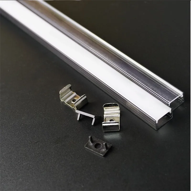 10-40pcs 200cm Flat U Type 9mm Black Led Aluminium Profile 90 180 Degree Connector 12mm 5V 12V 24V 5050 5630 3528 Tape Channel