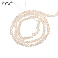 2-2.5mm Cultured Potato Freshwater Natural White Pearl Beads For Diy Necklace Bracelet Jewelry Making Approx0.8mm Sold By Strand