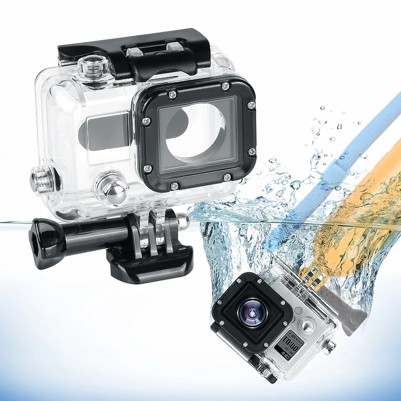 HONGDAK 40M Underwater Waterproof Case for GoPro Hero 3 Protective Cover Box Housing Mount Action Camera Accessories