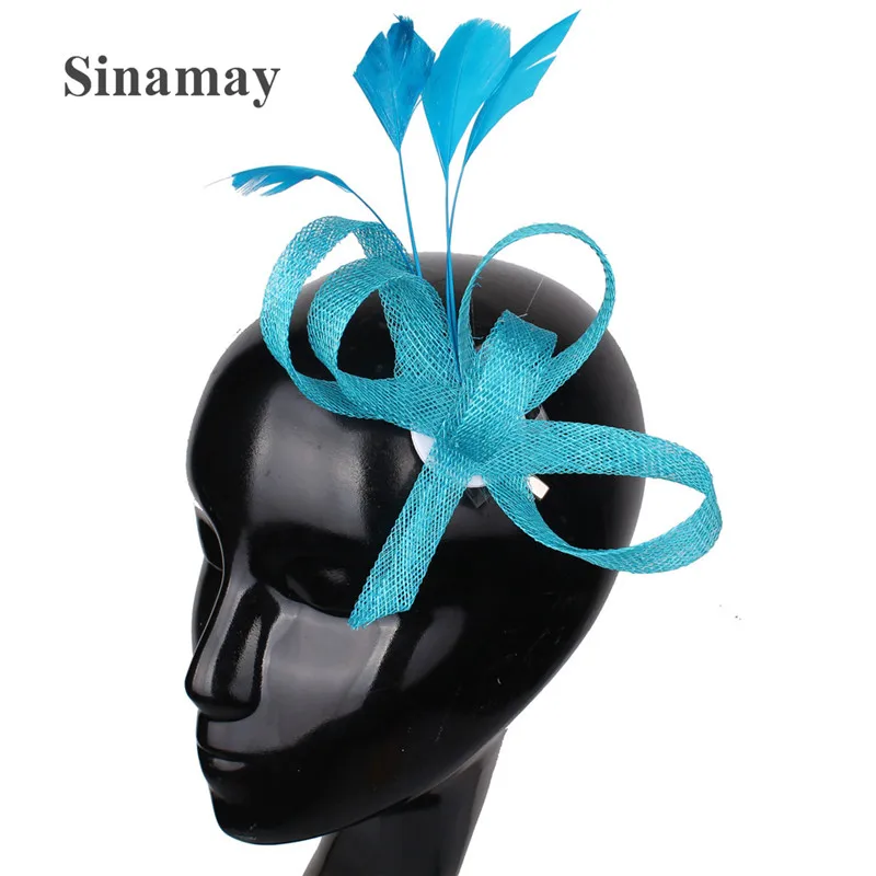 

Women Fashion Wedding Hair Fascinator Accessories For Ladies Event Elegant Headwaear Hair Pin With Feather Headdress Fancy