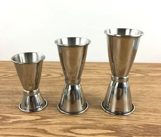 

S/M/L stainless Steel Double Jigger Shot Drink Measure Cup Cocktail Drink wine bar shaker ounce double cup