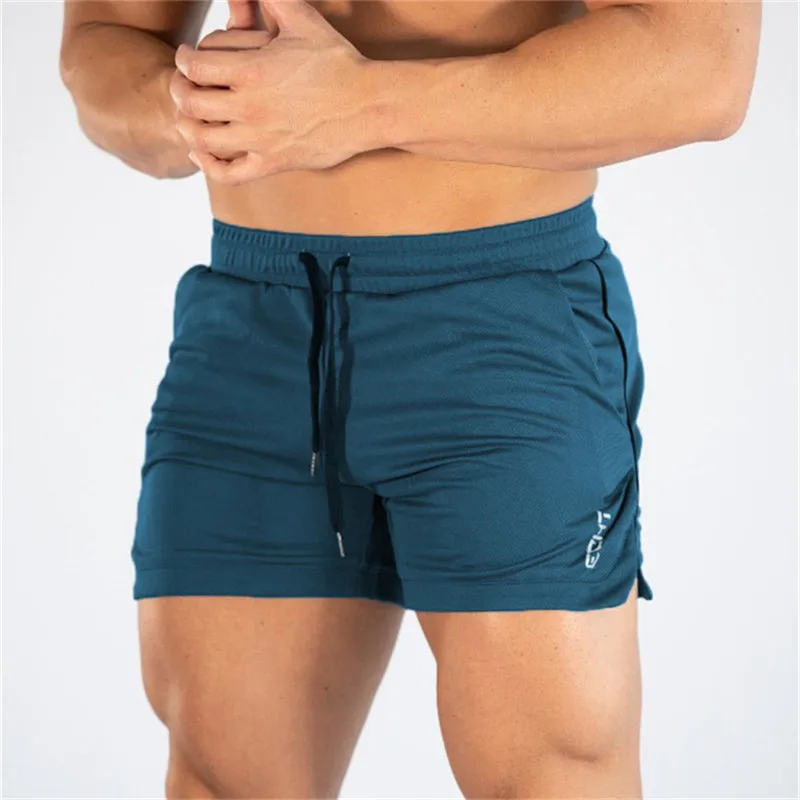 2024 M-3XL Men Running Fitness Shorts men Summer Gyms Workout Male Breathable Mesh Quick Dry Sportswear Jogger Sports Shorts men