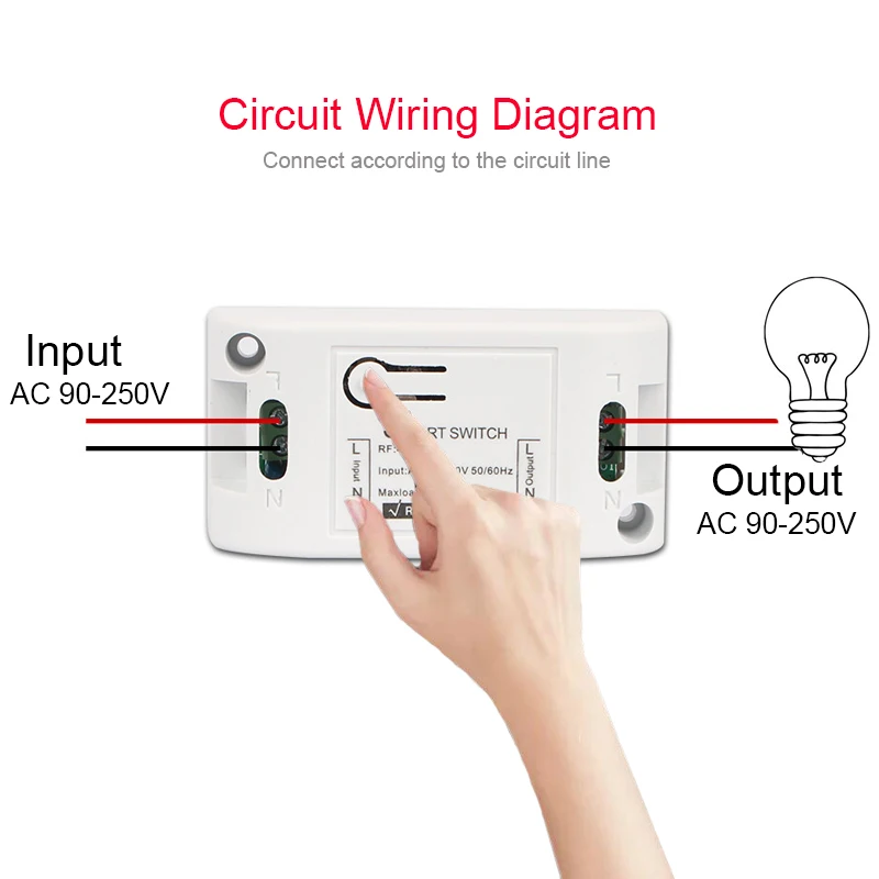 Difoda 433Mhz Không Dây Điều Khiển Từ Xa RF AC 110V 220V Đèn LED Không Dây Công Tắc Hành Lang Phòng tủ Âm Tường Công Tắc