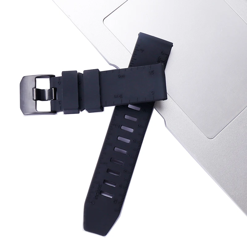 Watch accessories men suitable for 23mm Luminox silicone sports strap Luminox3051 3050 3080 4420 8800 metal button