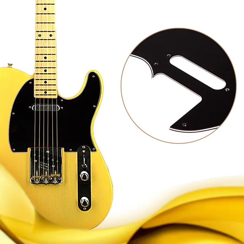 3 Ply Tele Style Electric Guitar Pick Guard Scratch Plate Fit Telecaster Black high quality Guitar Pickguard