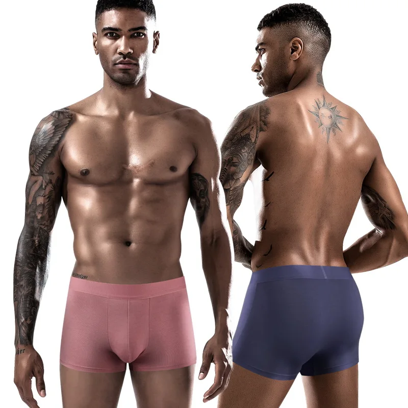 4 Pcs/Lot Men's Underwear 2XL Is Soft Comfortable Man Underpants XXL XXXL Good Quality Fiber Men Boxer Briefs 3XL