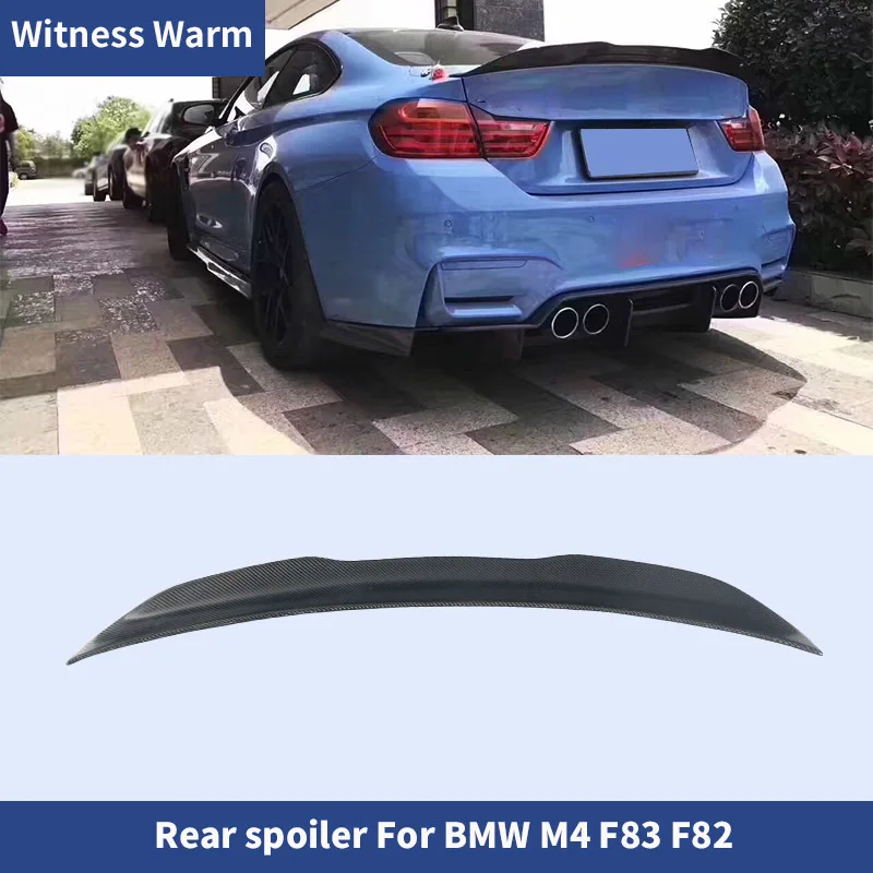 

F82 F83 углеродное волокно заднее крыло багажник спойлер для Bmw M4 F82 F83 комплект кузова автомобиля