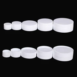 12pcs Plastic Container White Cosmetics Jar Empty with Inner Lid Portable Cream Packaging Mask Tin Pot 3g 5g 10g 30g 50g 100g