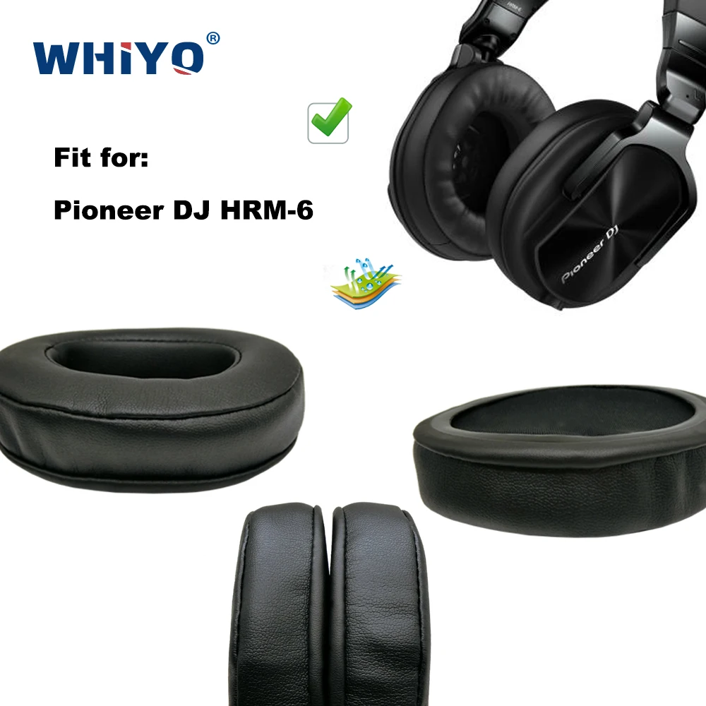 

Replacement Ear Pads for Pioneer DJ HRM-6 HRM6 HRM 6 Headset Parts Leather Cushion Velvet Earmuff Earphone Sleeve Cover