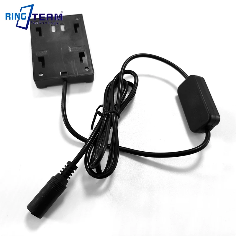 LC-E6 LPE6 LP-E6 حامل البطارية محول لوحة الشاحن تيار مستمر 5.5*2.1 مللي متر موصل سالب ل رصد إضاءة مصباح إضاءة الكاميرا