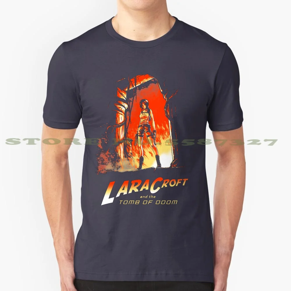 Indiana Croft 100% Cotton T-Shirt Tomb Raider Lara Croft Video Games Ps4 Xbone Girl Power