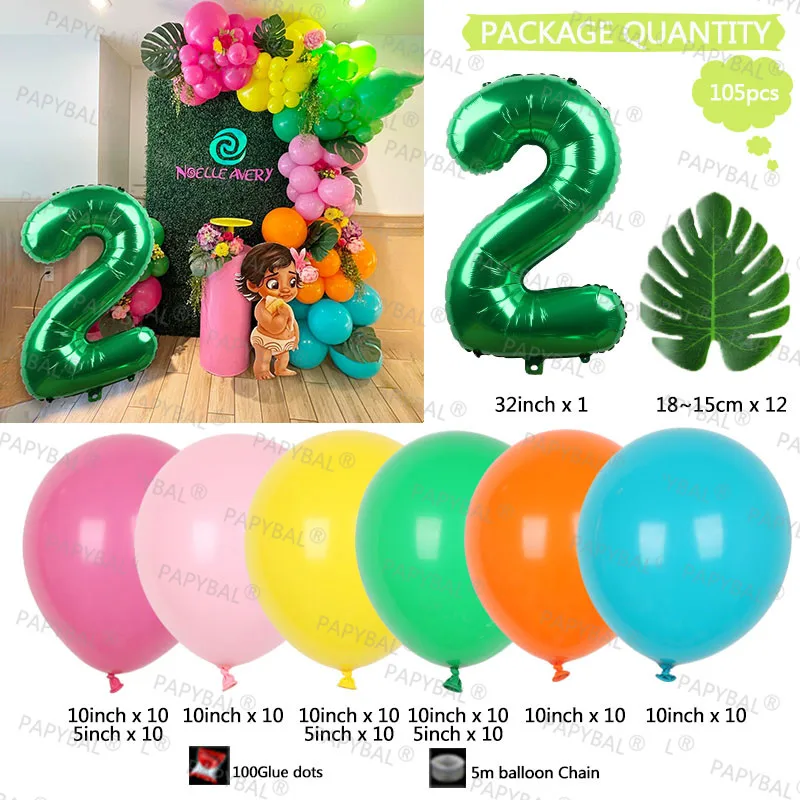 105 pz Disney Moana Palloncini Ghirlanda Arco Kit 32 