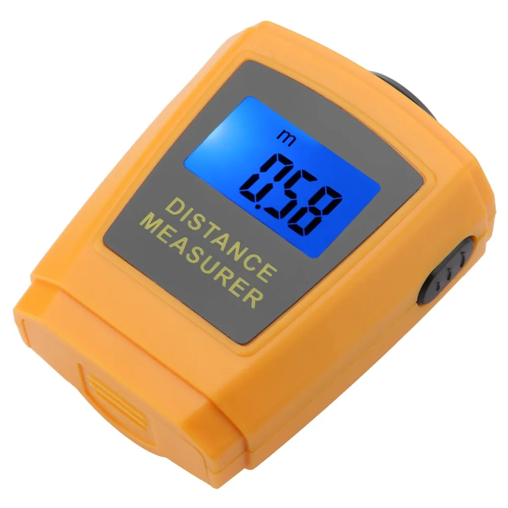 Probador de medición de distancia de longitud de alto rendimiento, medidor ultrasónico láser LCD Digital de mano