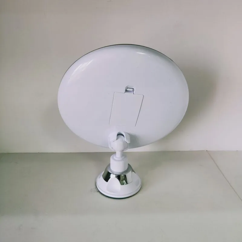 مرآة مكياج LED ، تكبير 10X ، مرآة مكياج مع كوب شفط ، مرآة حمام