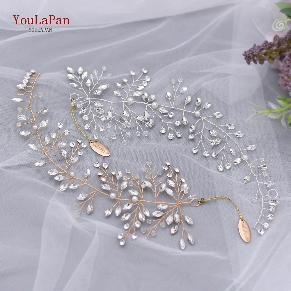 YouLaPan Many Style Bridal Tiara Bridal Hair Vine Bridal Wedding Hairpins Clips Wedding Hair Jewelry Handmade Wedding Headband