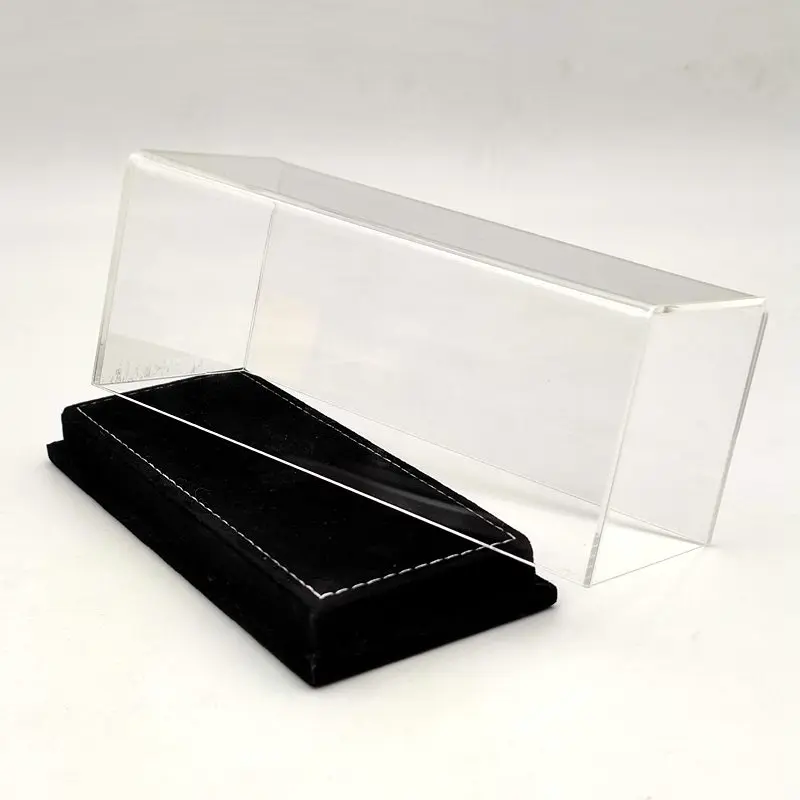 1:43 Thicken Acrylic Case Models Car Thicken Display Box Transparent Dustproof Black Flannel Bottom 17CM