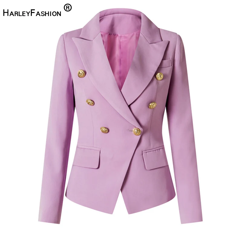 HarleyFashion Women Summer Blazer Unique Elegant Lilac Fitness Quality Jackets for Lady