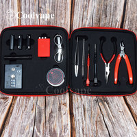 Master DIY v2 Kit E-Cigarette RDA Atomizer coil tool bag Accessories RDA DIY Tool Kit All-in-one Vape Device Rebuild Atomizer