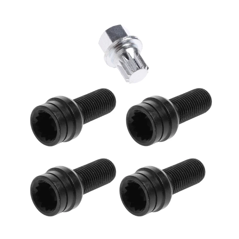 Wheel Lock Lug Nut Set With Key 4+1 For VW Golf Match for the Original Car Rings Tool Car Accessor