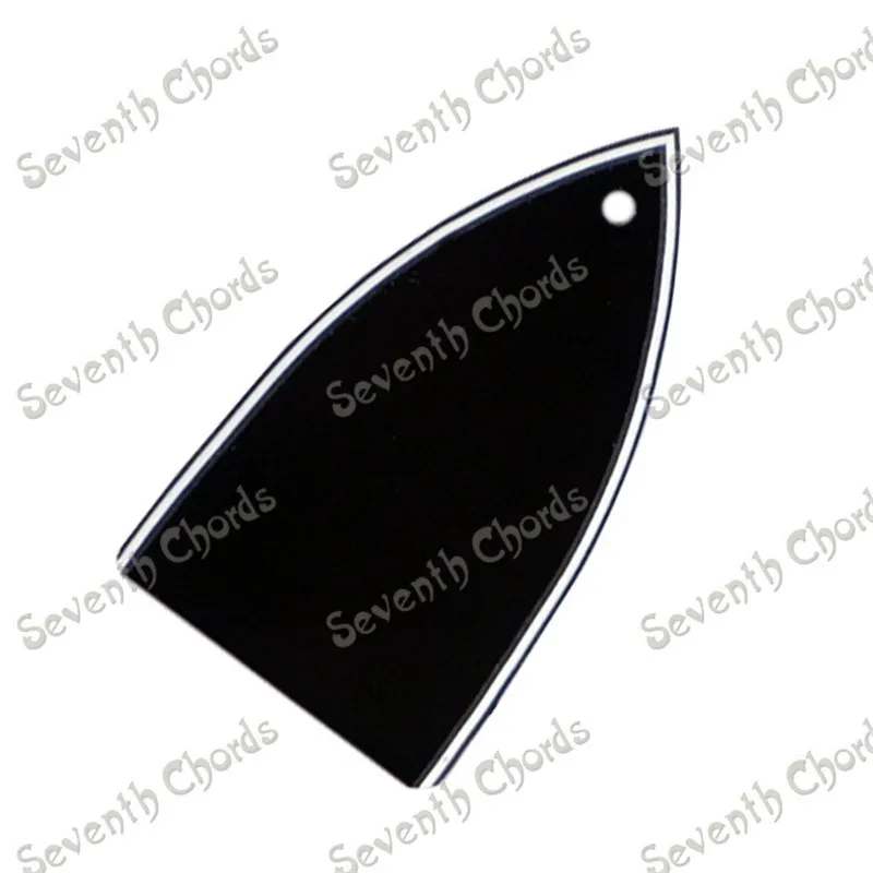 2Pcs/lot Black Plastic 1 Hole Truss Rod Cover Plate For Bass Electric Guitar Accessories Parts
