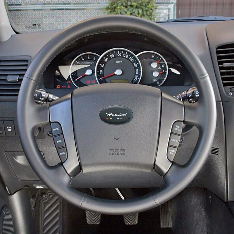 Steering Wheel Cover for 2003 2004 2005 2006 2007 2008 2009 Kia Sorento braid on the steering wheel image 3