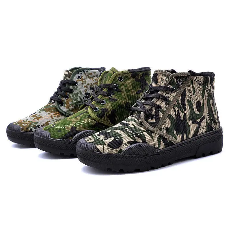 Men's Casual Camouflage Labor Insurance Shoes Non-slip Training Liberation Shoes A Pedal Lazy Work Cloth Shoes Men Scarpe Uomo