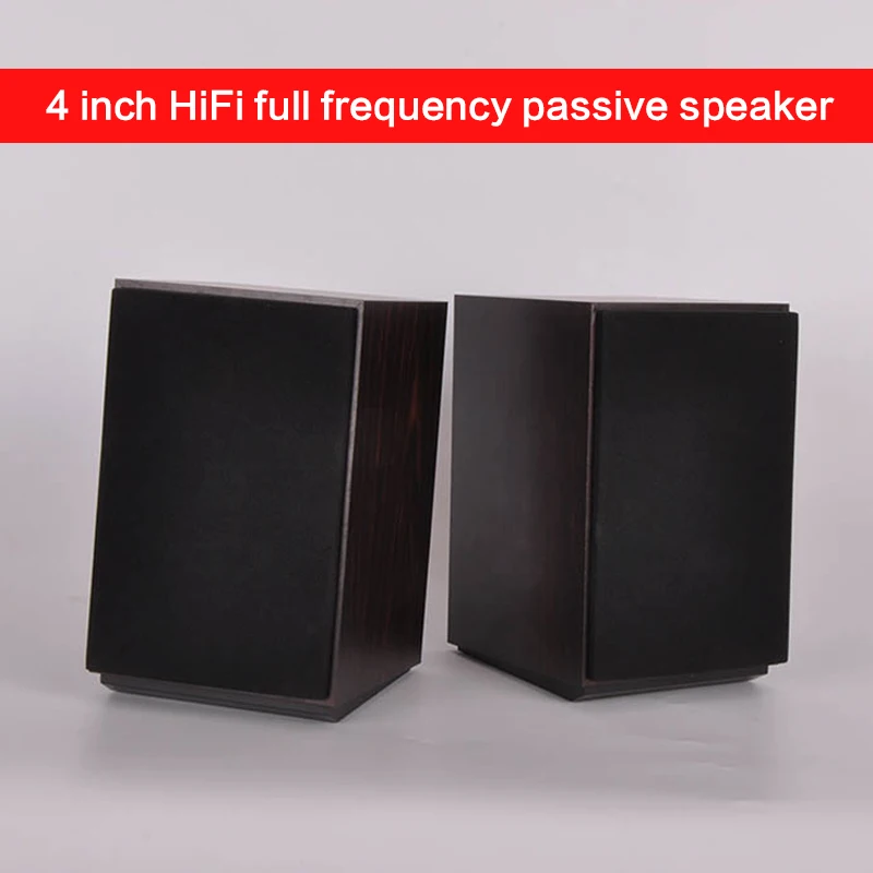 

15W*2 4 Inch HiFi Speaker Home Theater Surround Speaker DIY Fever Desktop Full Range Speaker Passive Bookshelf Speaker 4Ohm