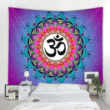 อินเดีย Mandala Tapestry ช้างแขวนผนังแขวน Bohemian สไตล์กำแพงตกแต่ง Yoga Mat สุนทรียศาสตร์ตกแต่งห้อง