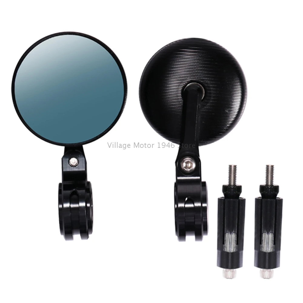 Universal Motorcycle Handlebar End Mirrors 7/8