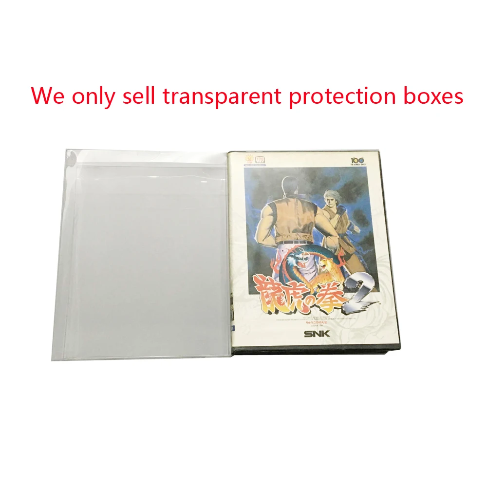 10 PCS Transparent Collection Storage Box For S-N-K Home Game Console For NEO-GEO aes Plastic Case PET Protector display box