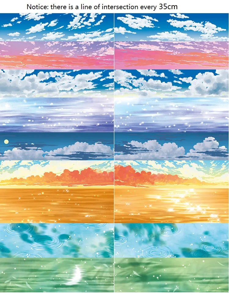 Sky washi tape cloud washi tape lake water paper tape for DIY decoration journal book