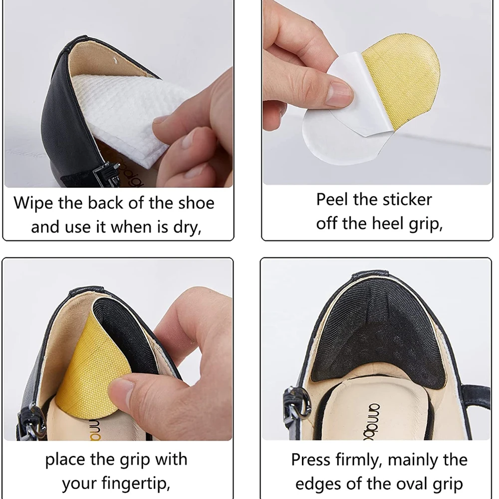 Fuß Ferse Protector Aufkleber für frauen Schuhe Ferse Schmerzen Relief Kissen Polsterung für High Heels Einsätze Einstellen Schuh Größe füllstoff