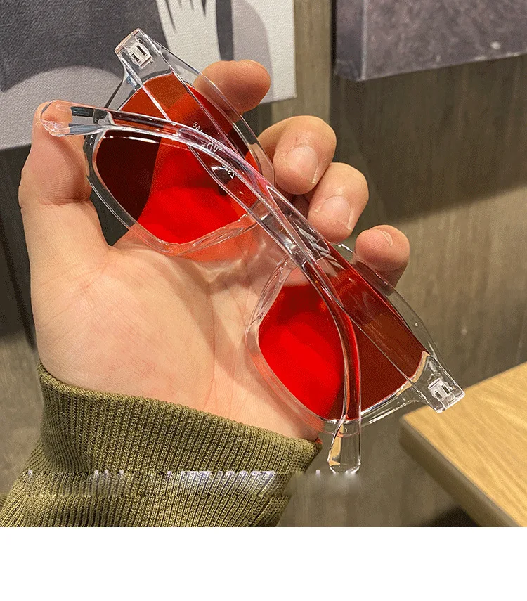 Rmm Marke 3 stücke/Set hochwertige neue Polygon Meter Nagel quadratische Sonnenbrille Mode Männer Hip Hop Brille Retro Sonnenbrille Frauen – Detail 3