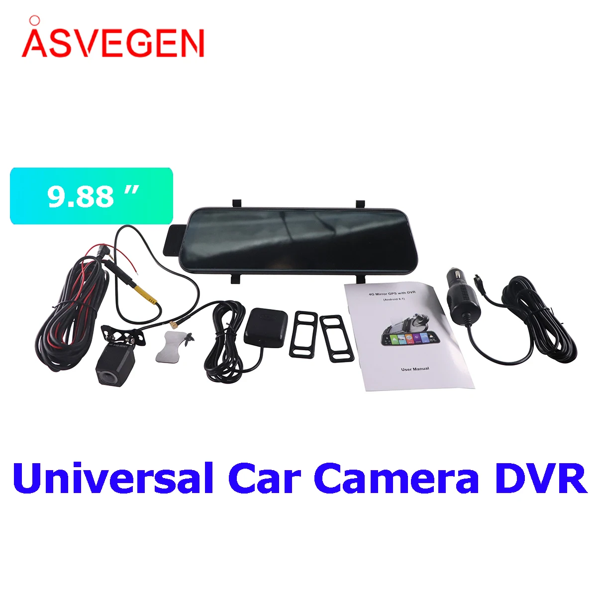 

9.88'' Rear view Mirror Car Camera DVR Registrator GPS Parking Monitor