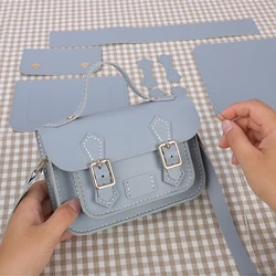 Custom Diy Handmade Bag Cambridge Style Hand Stitching With Sewing Tools Adjustable Handle Shoulder PU Leather Bag Accessories