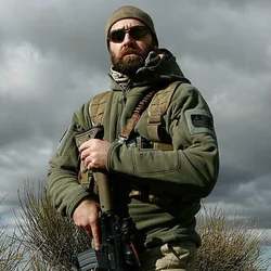 Men US Military Winter Thermal Fleece Tactical Jacket Outdoors Sports Hooded Coat Softshell Hiking Outdoor Camping Jackets