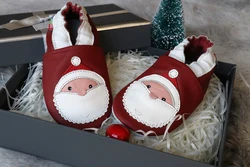 Carozoo mocassini animali in vera pelle di mucca mocassini con suola morbida scarpe da neonato per neonato ragazzo ragazza neonato primi camminatori regalo di natale