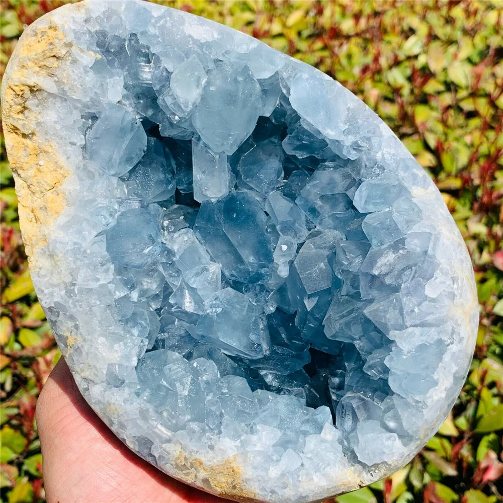 Natural ultramarine lapis lazuli cluster crystal cave specimens from Madagascar