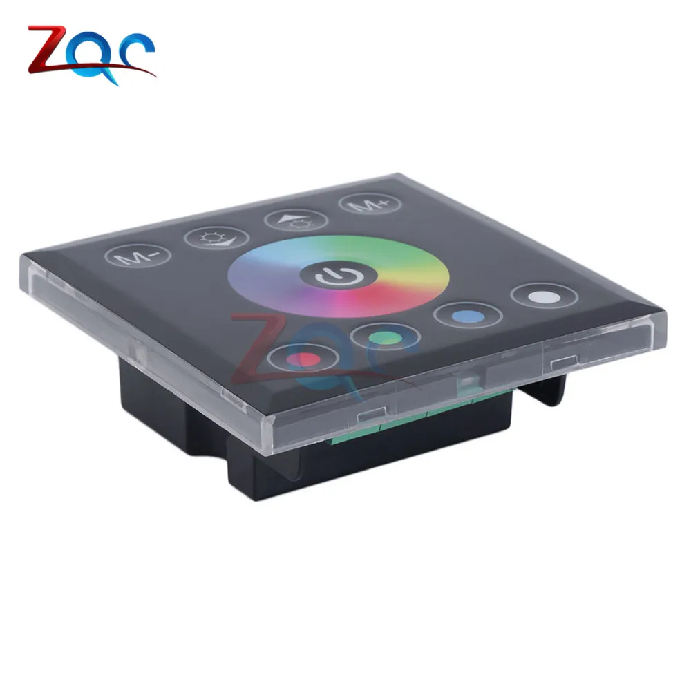 DC 12V-24V RGBW full color wall mounted Touch Panel Controller glass panel dimmer switch Controller for LED RGB Strips lamp