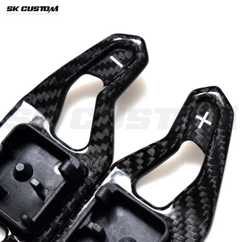 For Audi A3 S3 RS3 A4L A6L A7 B9 Q5L C8 A8L S6 S8 TT TTS R8 Modified Steering Wheel True Carbon Fiber Paddle Shifters