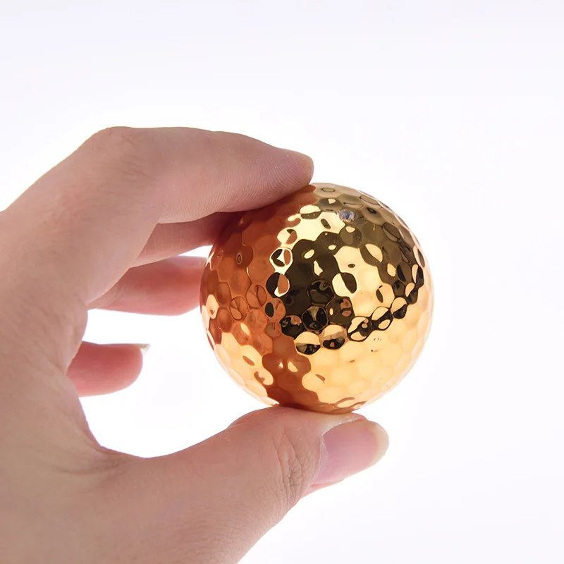 1pc Golf Balls Novel Ball Golf Equipment Gold Color