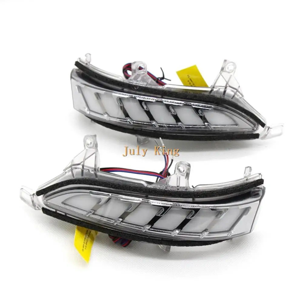 

LED Rear-view Mirror Lights Case for Lexus LX570 12-19 GX400 GX460 10-16, White Running Light DRL+Streamer Yellow Turn Signals