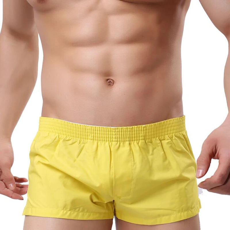 Men Underwear Cotton Boxers Colorful Loose Shorts Men\'s Panties Big Short Breathable Flexible Shorts Boxers Home Underpants
