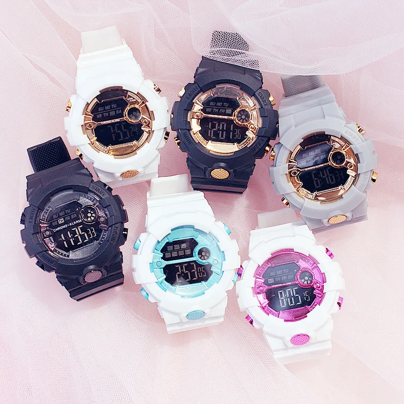 Electronic New G Style Shock Digital Watch Women Sports Watches Waterproof Shockproof Female Clock LED Lady Colorful Wristwatch